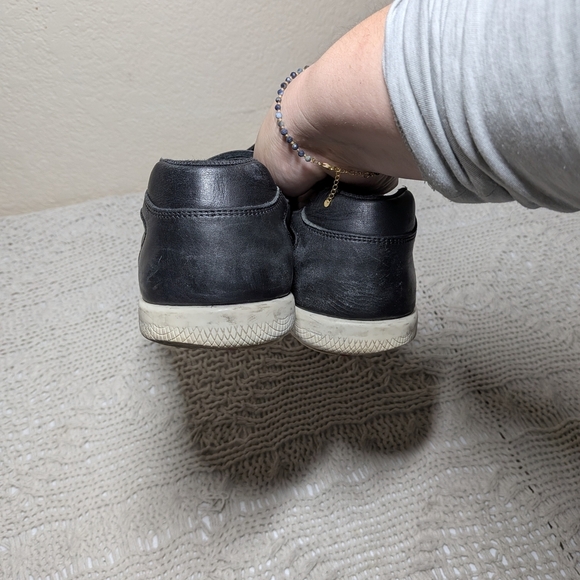 Prada Black Leather Men's Sneakers Prada Size 7 1/2 US 8 1/2 - Picture 10 of 10